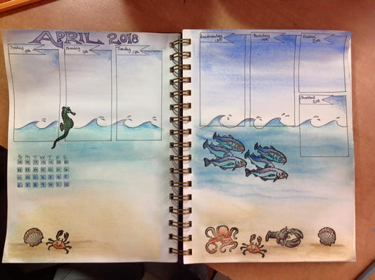 Customer Feature - Rachel Bitton's watercolour illustrated journal