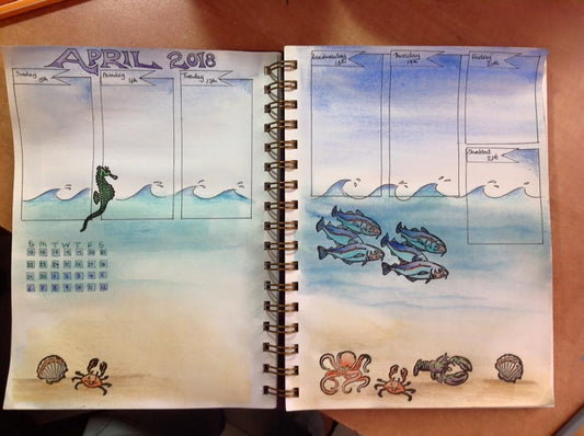 Customer Feature - Rachel Bitton's watercolour illustrated journal