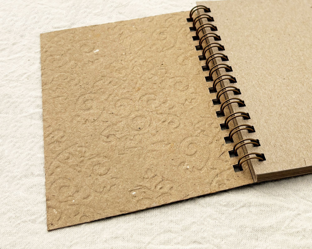 Small embossed notebook Brown Royale