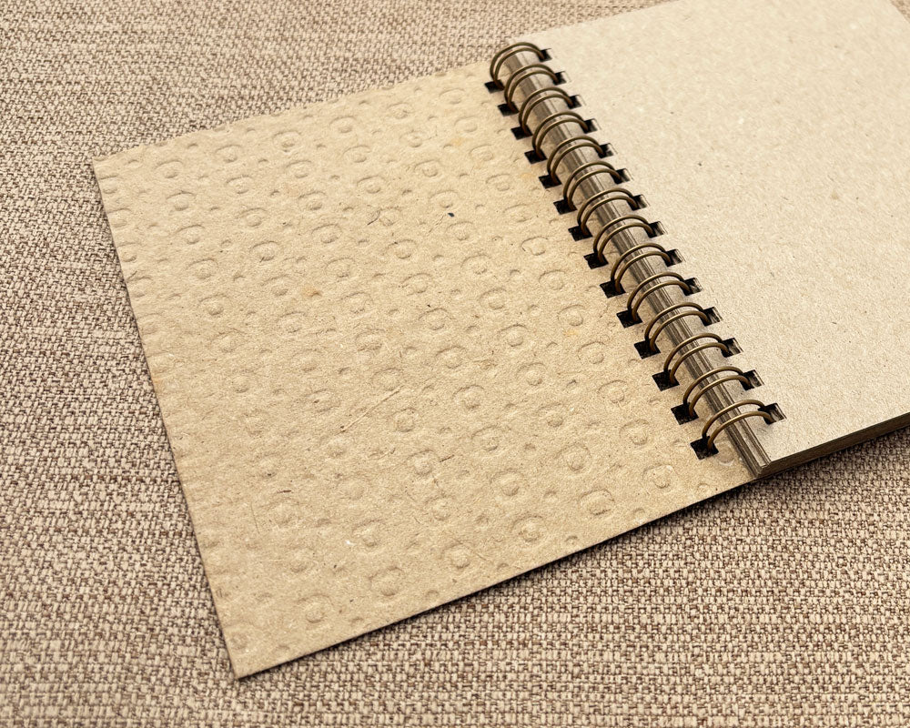 Small embossed notebook Brown Spotty
