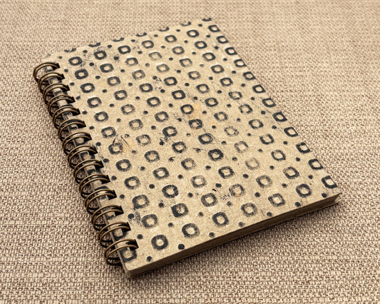 Small embossed notebook Brown Spotty
