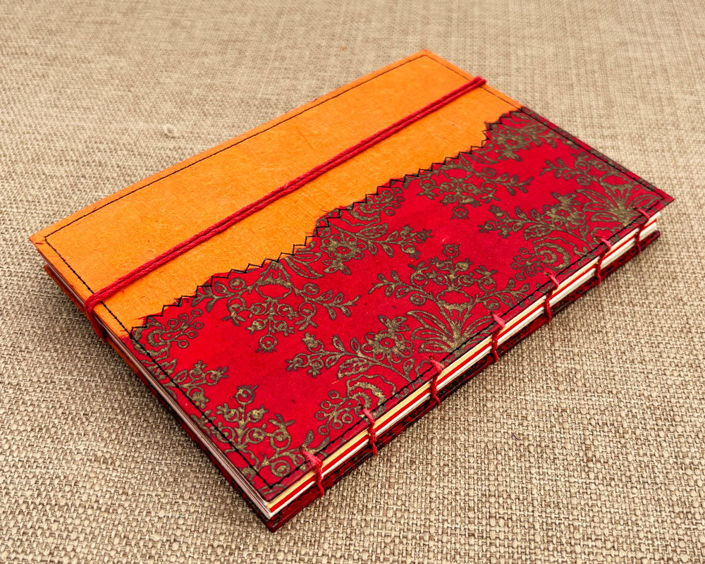 Little Book of Memories Journal Red Orange