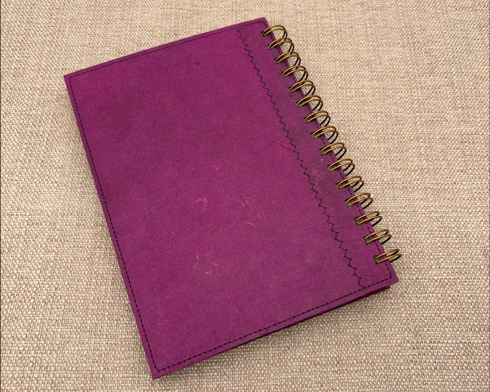 Fancy A5 Notebook Dark Pink