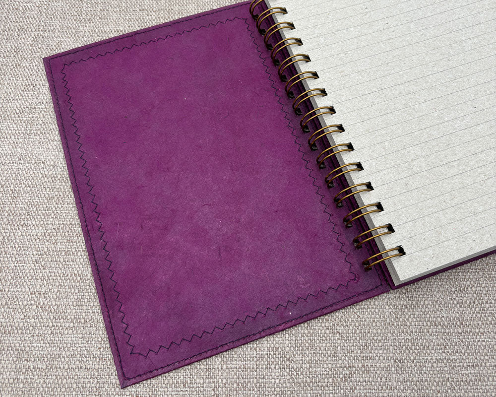 Fancy A5 Notebook Dark Pink