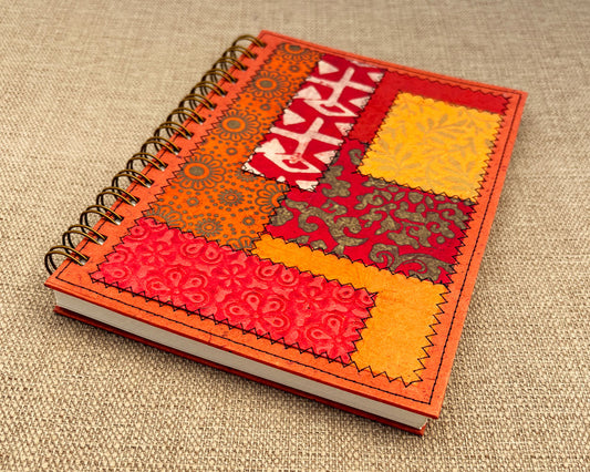 Fancy A5 Notebook Red Orange