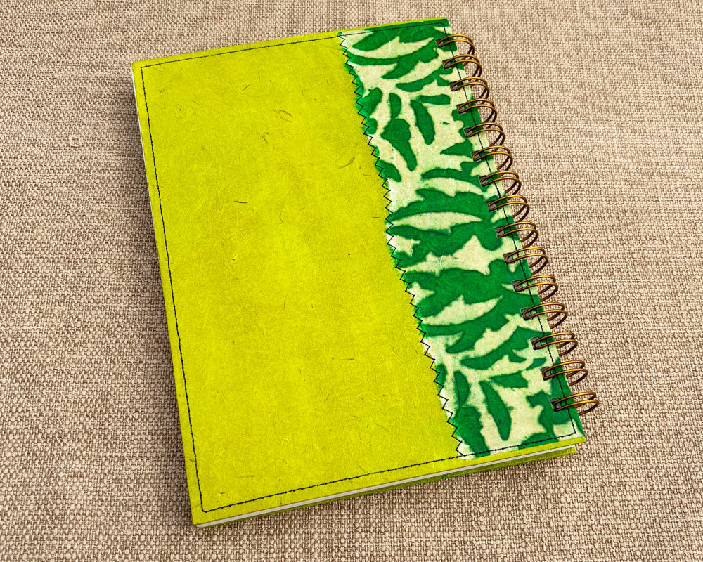 A5 Notebook Green Wax