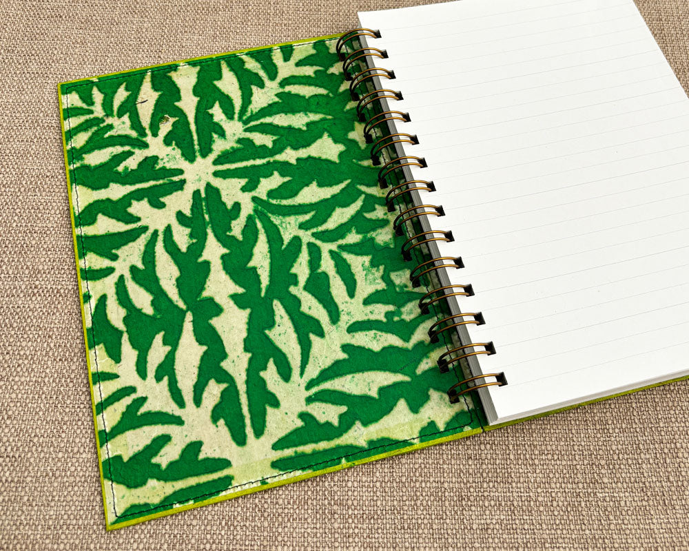 A5 Notebook Green Wax