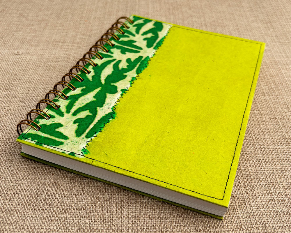 A5 Notebook Green Wax