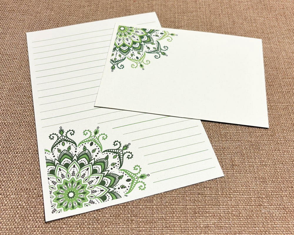 Letter Writing Set Mandala Mixed Colours