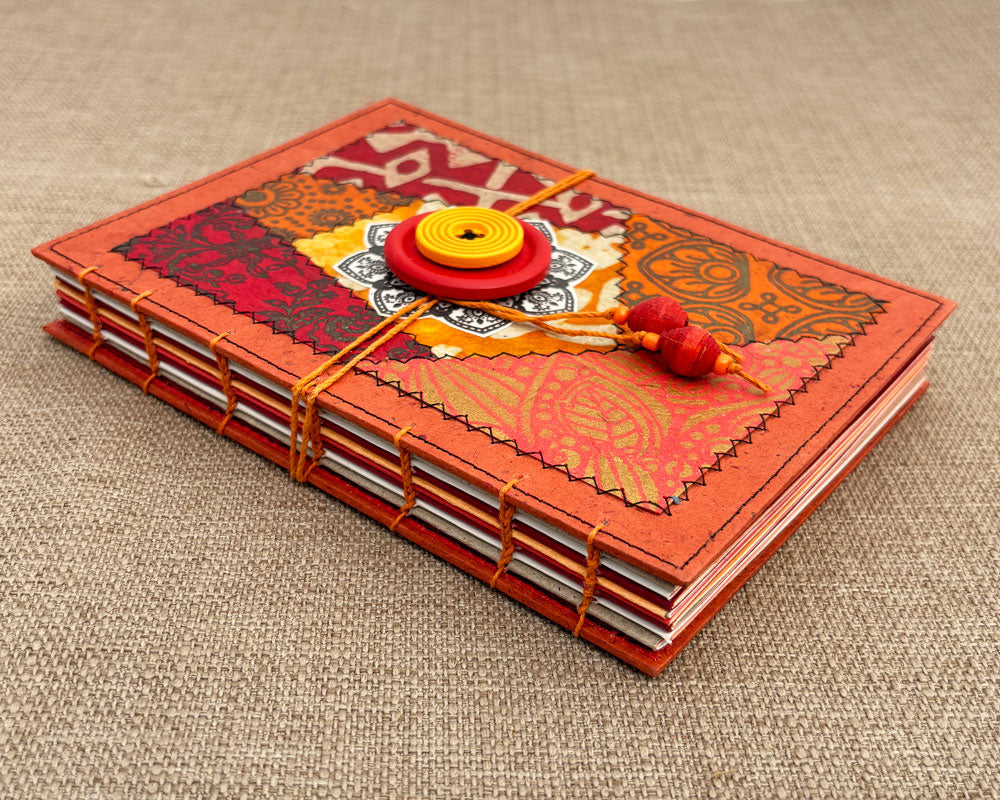 5x7 Keepsake Journal Red Orange