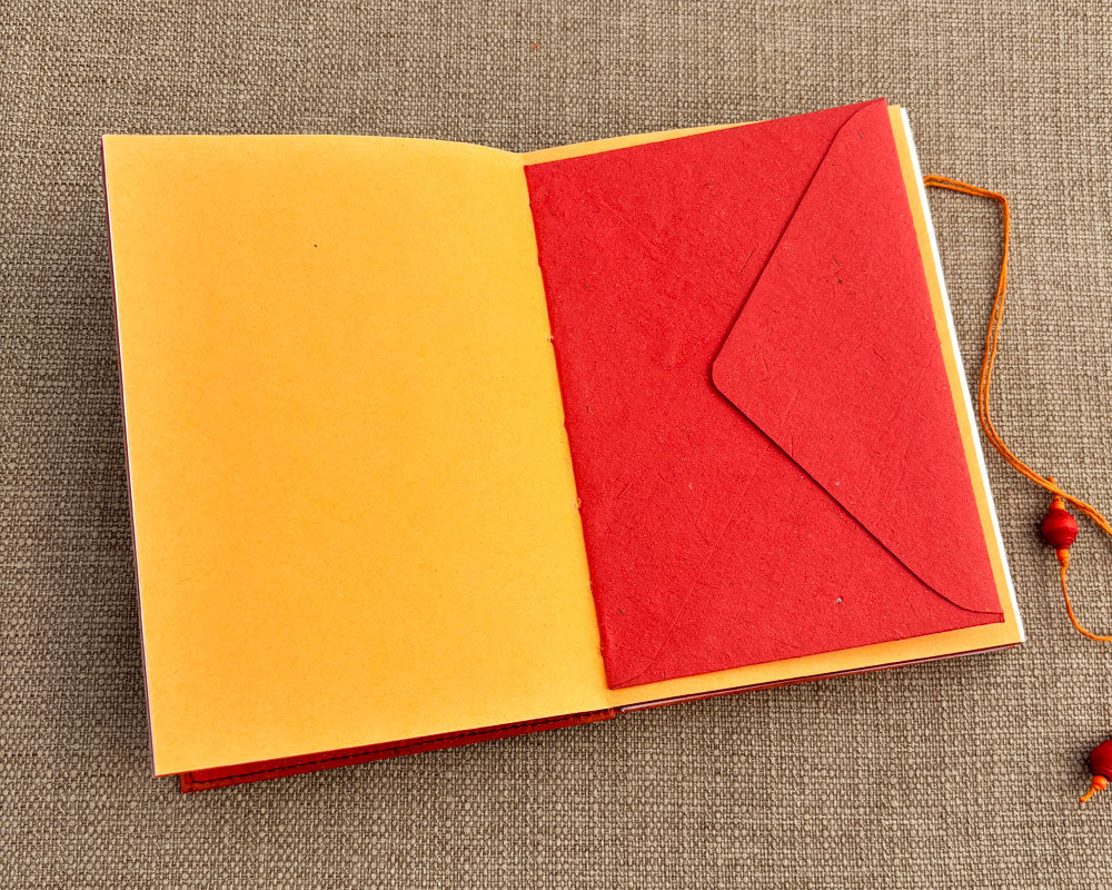 5x7 Keepsake Journal Red Orange