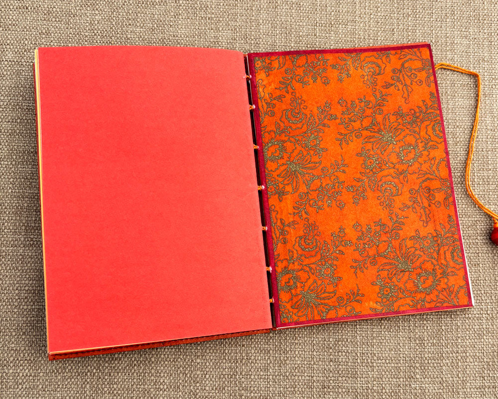 5x7 Keepsake Journal Red Orange