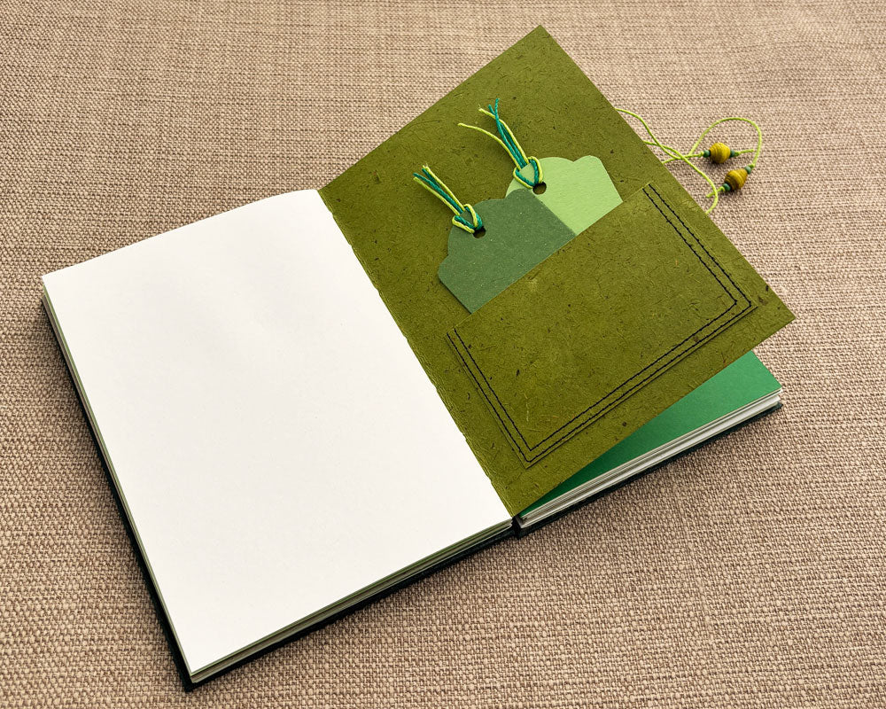 5x7 Keepsake Journal Green