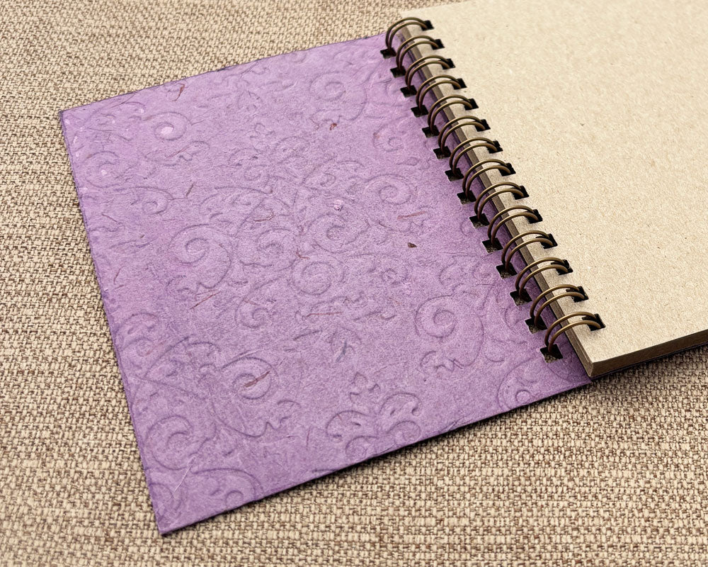 Small embossed notebook Purple Royale