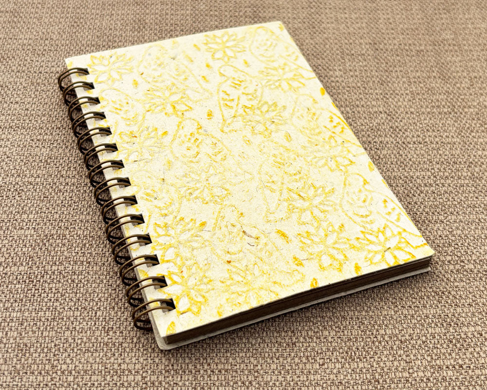 Small embossed notebook Lemon Birds