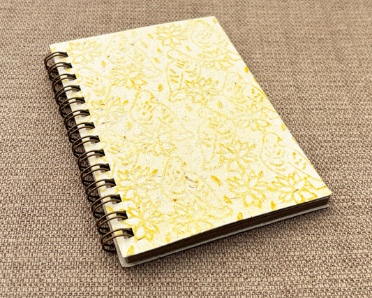 Small embossed notebook Lemon Birds
