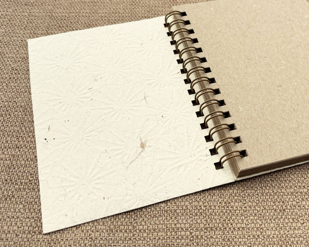 Small embossed notebook Lemon Sunburst