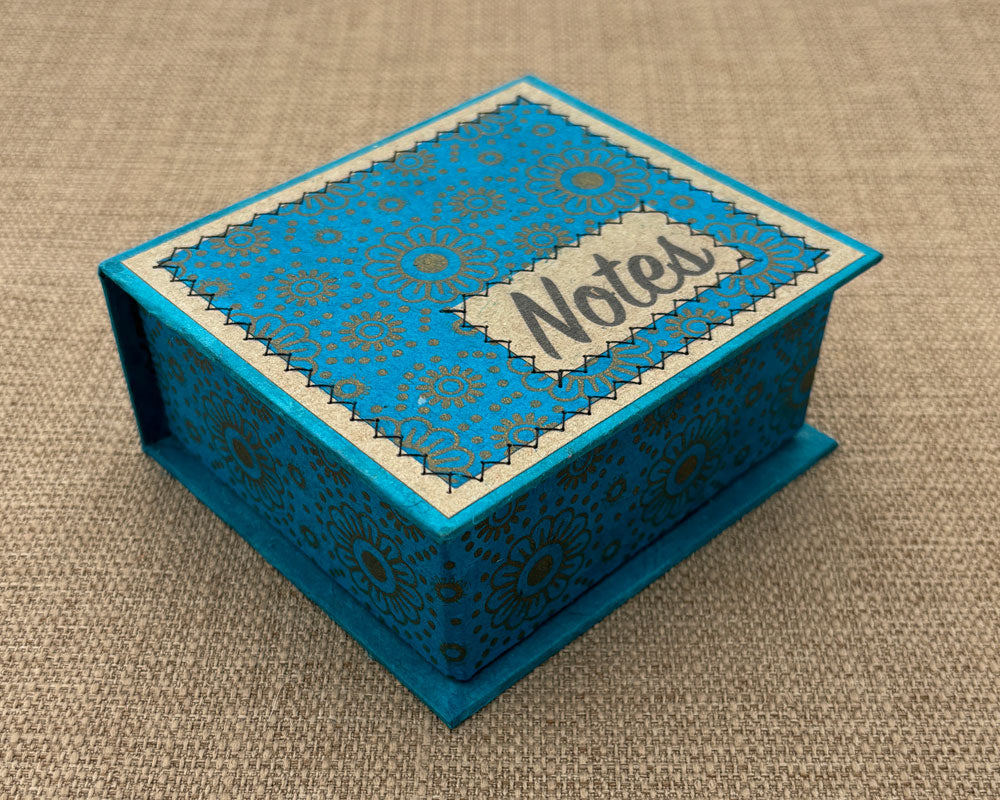 Note box Turquoise Daisy