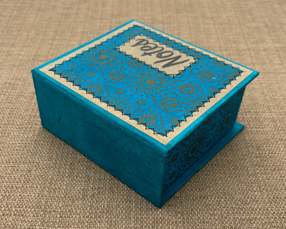 Note box Turquoise Daisy