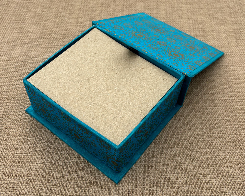Note box Turquoise Daisy