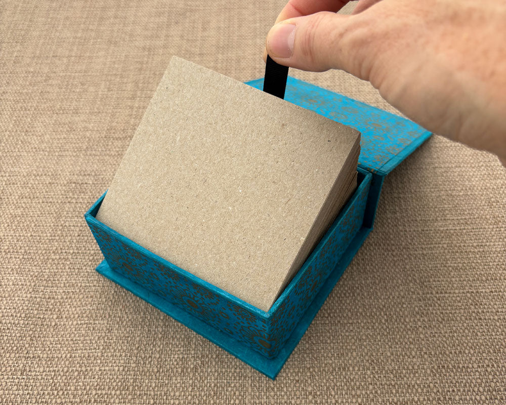 Note box Turquoise Daisy