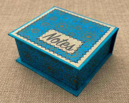 Note box Turquoise Daisy