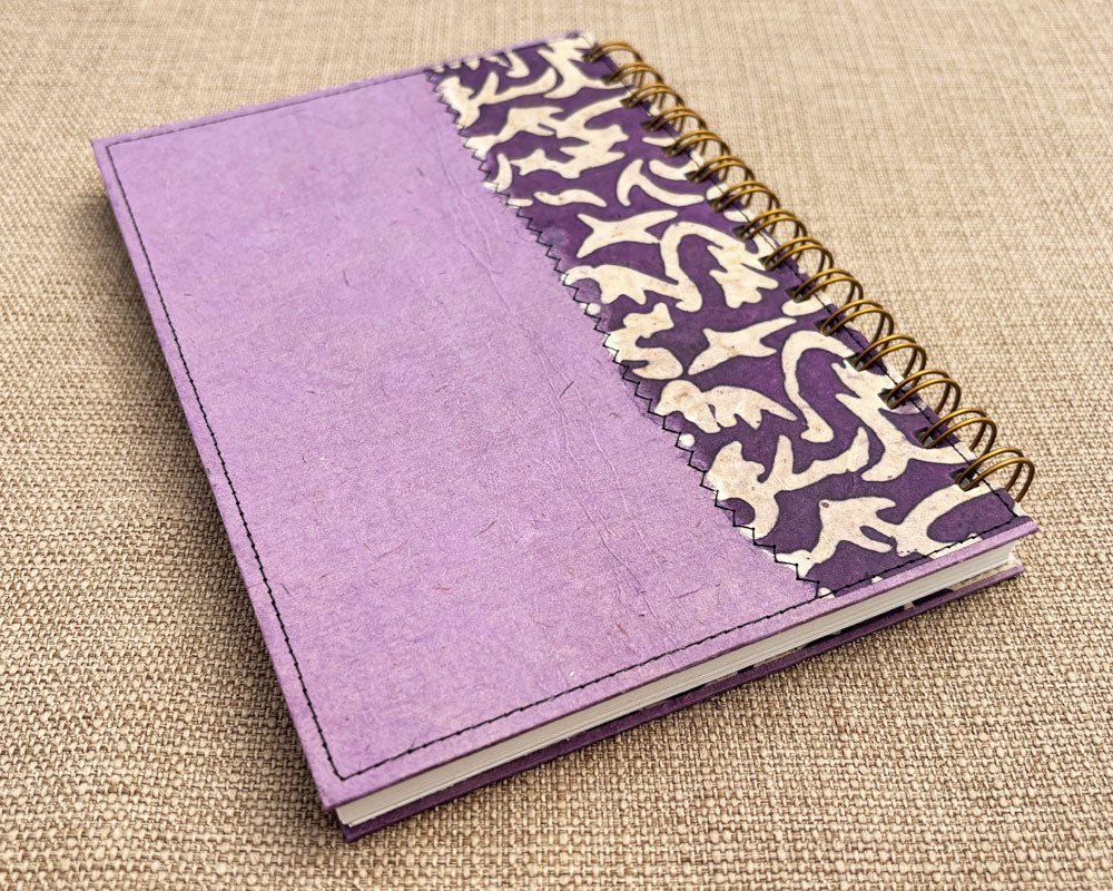 A5 Notebook Purple Wax