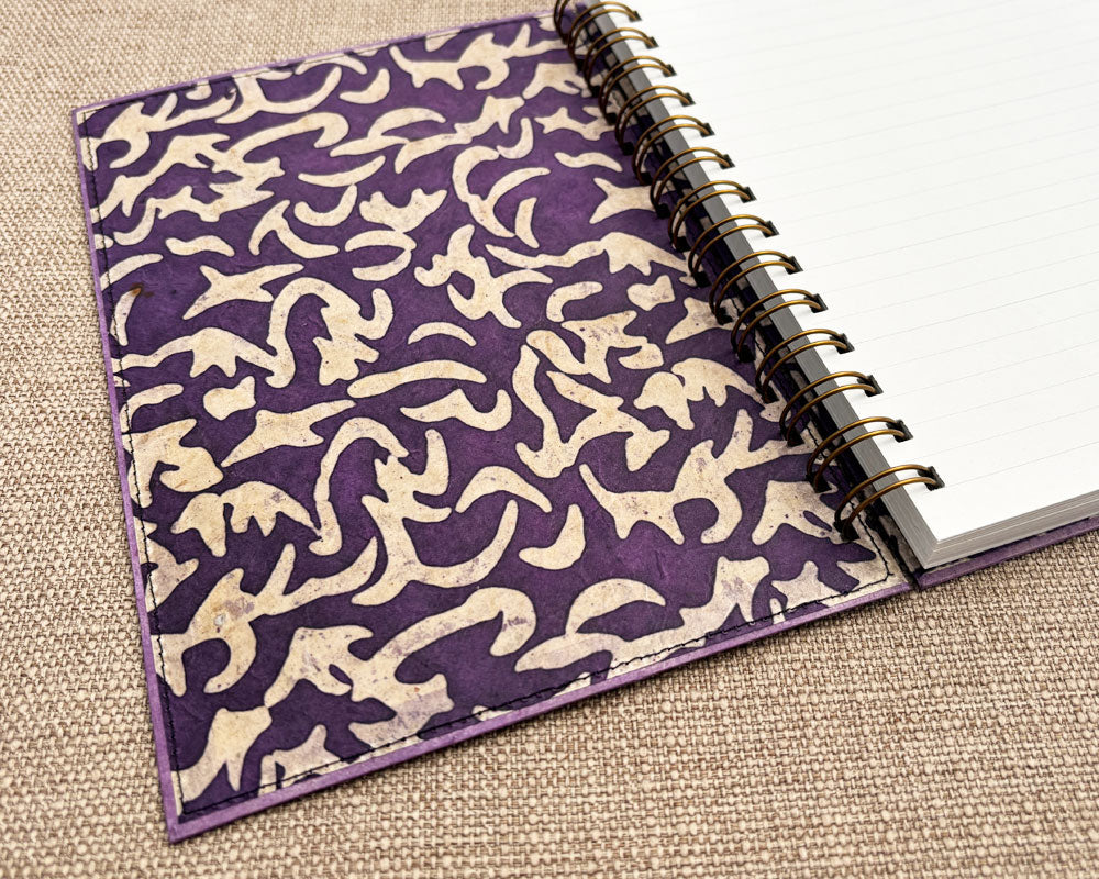 A5 Notebook Purple Wax