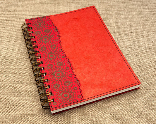 A5 Notebook Red Daisy