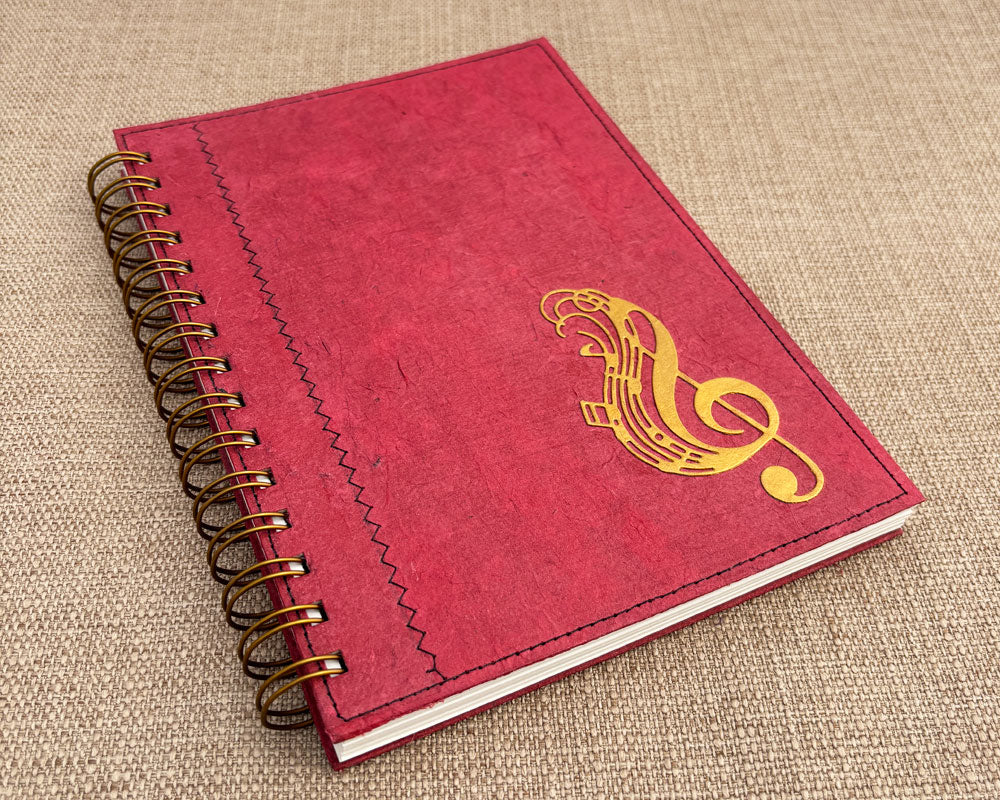 A5 Music Notebook Rose