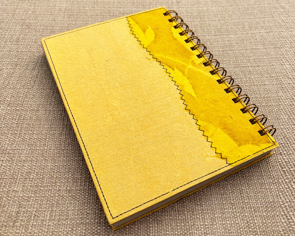 A5 Notebook Yellow Leaf