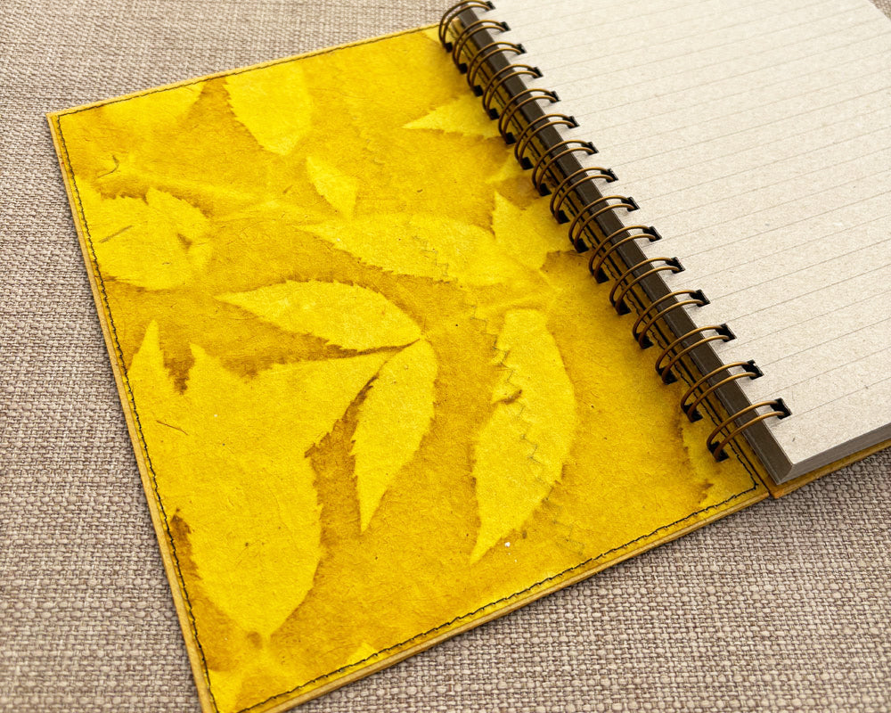 A5 Notebook Yellow Leaf
