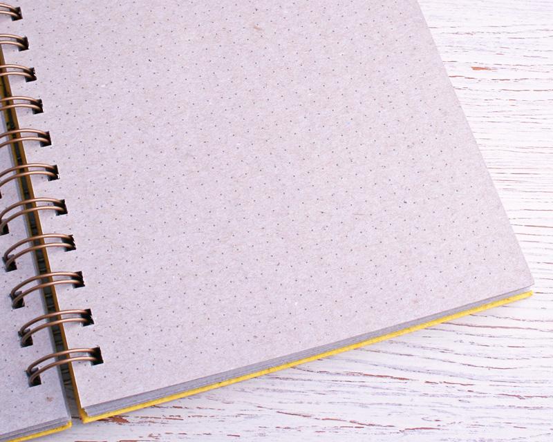 Naked Notebook A5 Dot Grid Grey Pages