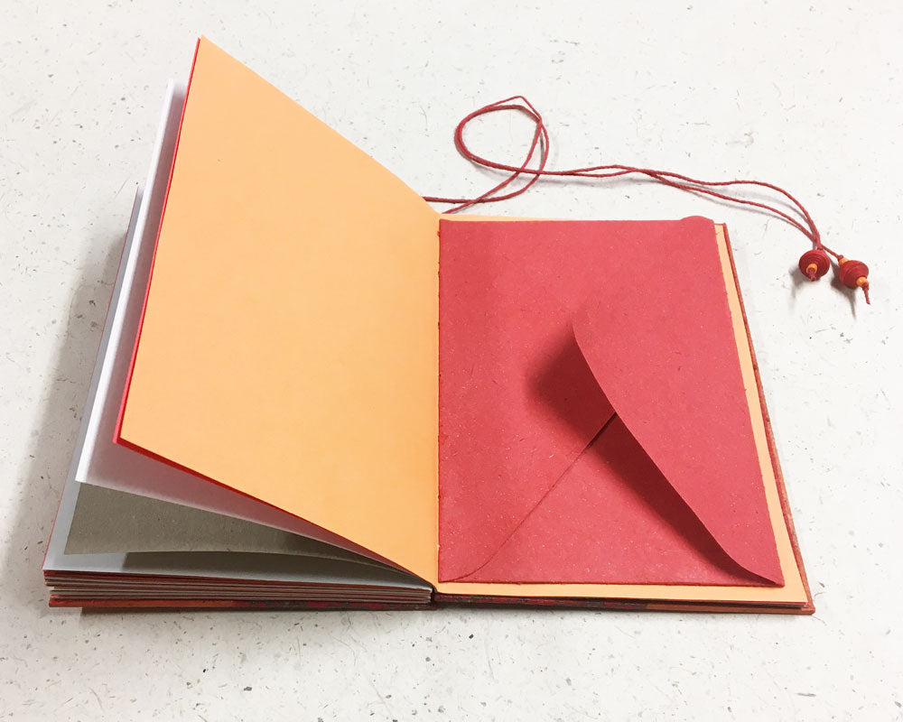 Little Book of Memories Journal Red Orange