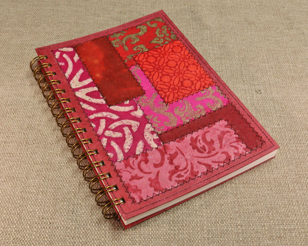 Fancy A5 Notebook Pink Red A