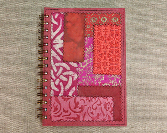 Fancy A5 Notebook Pink Red C