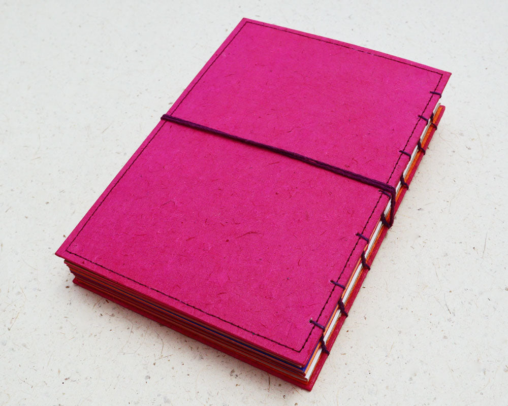 5x7 Memory Journal Pink Orange Purple
