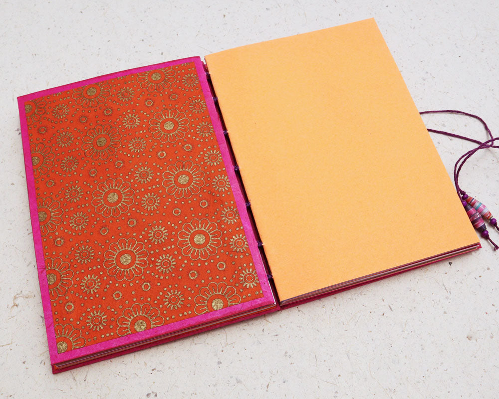 5x7 Memory Journal Pink Orange Purple