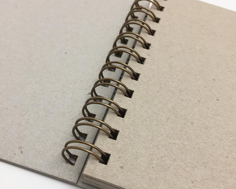 Naked Notebook A5 Blank Grey Pages