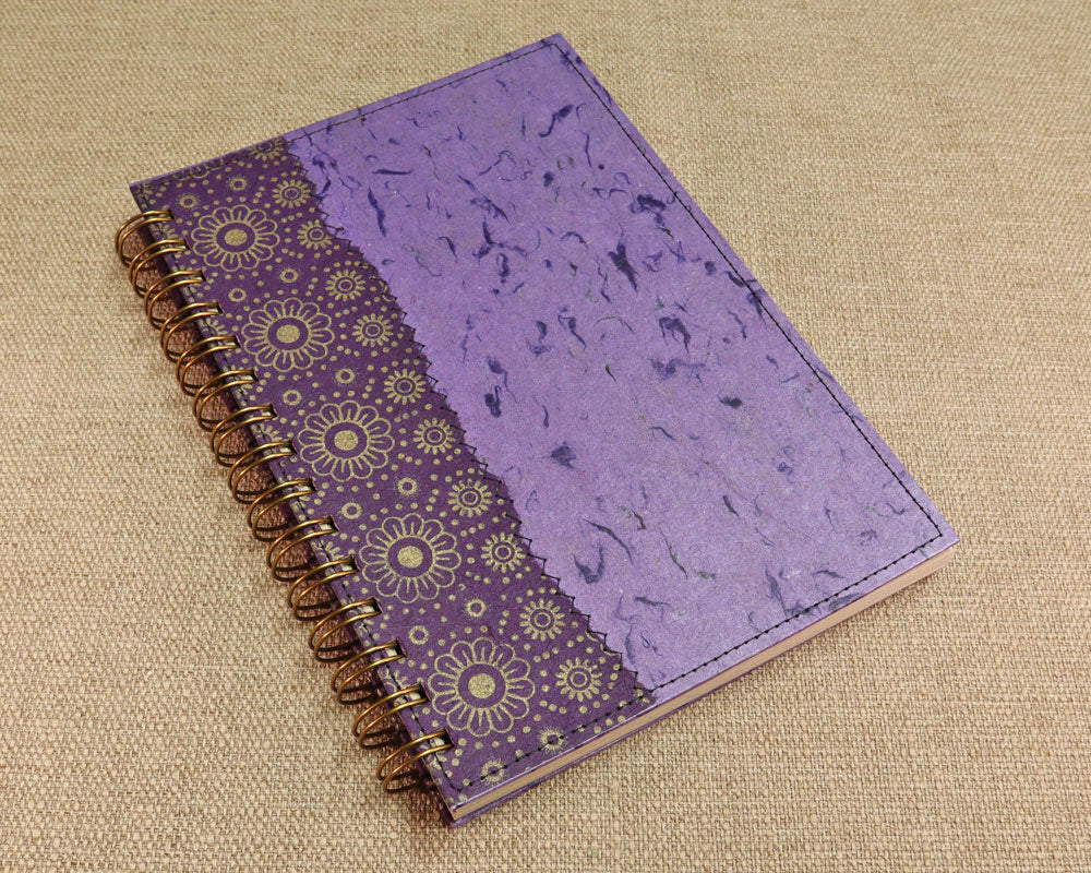 A5 Notebook Purple Daisy