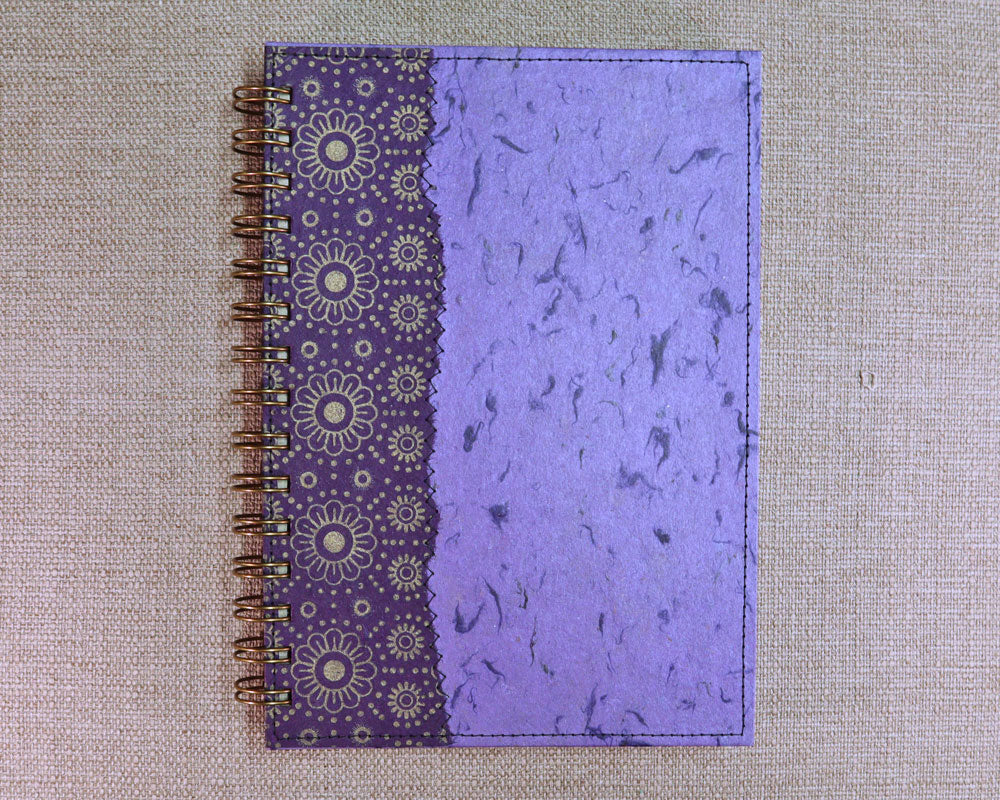 A5 Notebook Purple Daisy