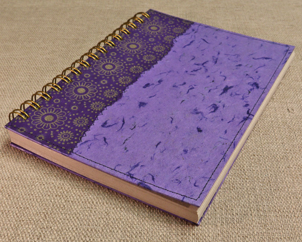 A5 Notebook Purple Daisy