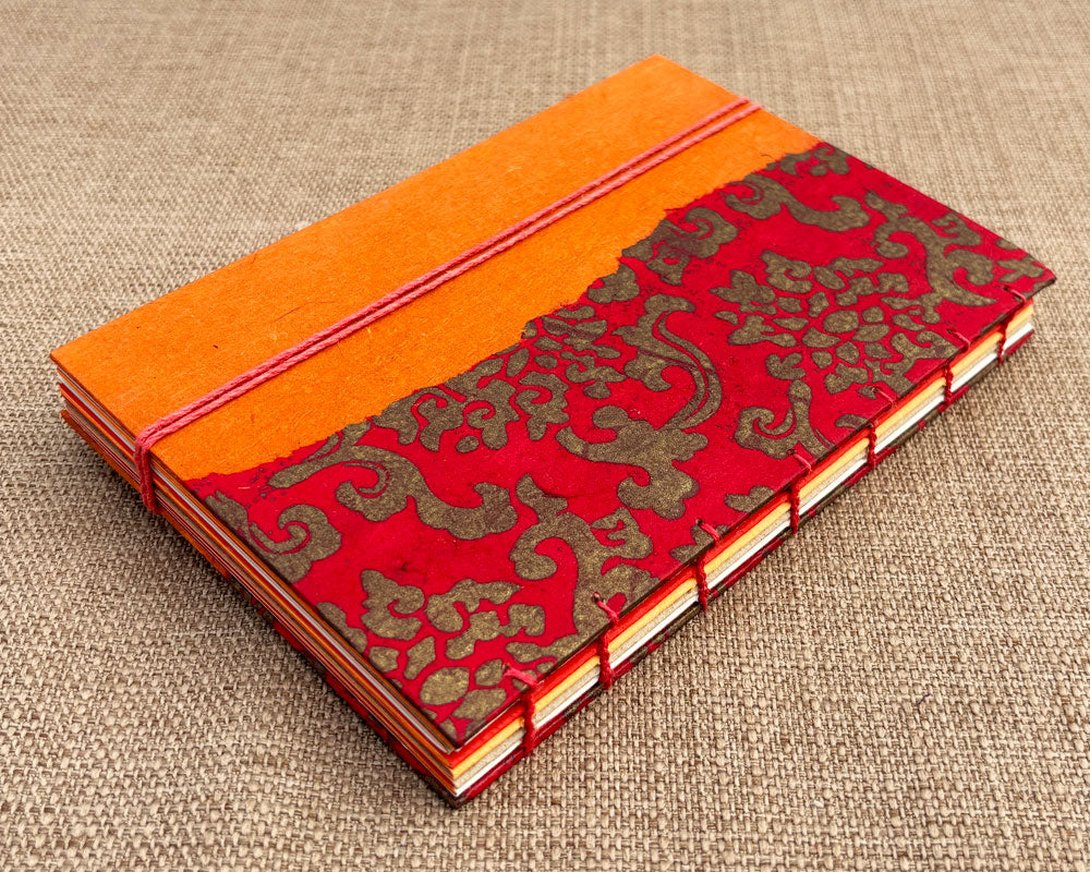 Little Book of Smiles Journal Red Orange