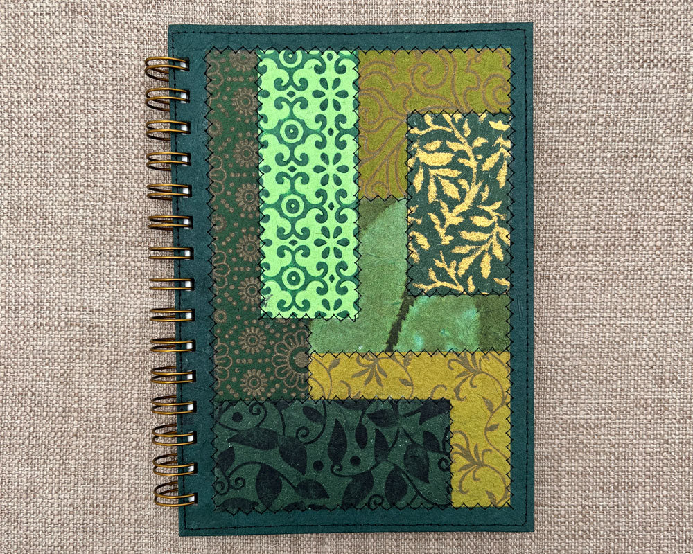 Fancy A5 Notebook Green B