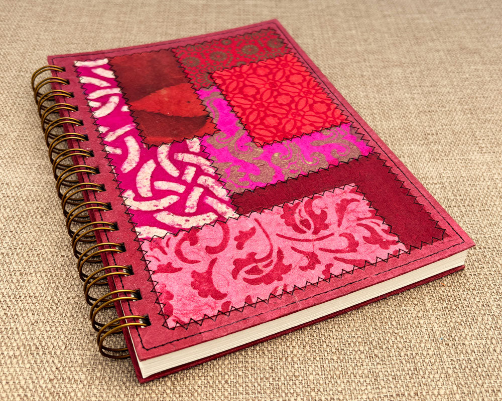 Fancy A5 Notebook Pink Red B