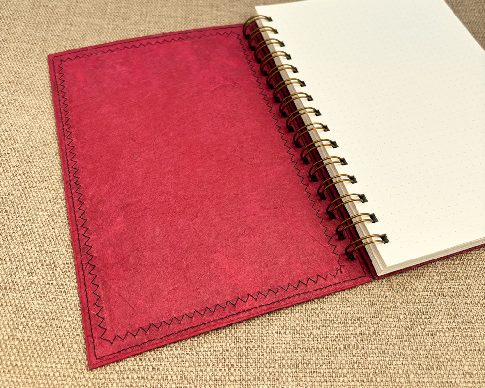 Fancy A5 Notebook Pink Red B