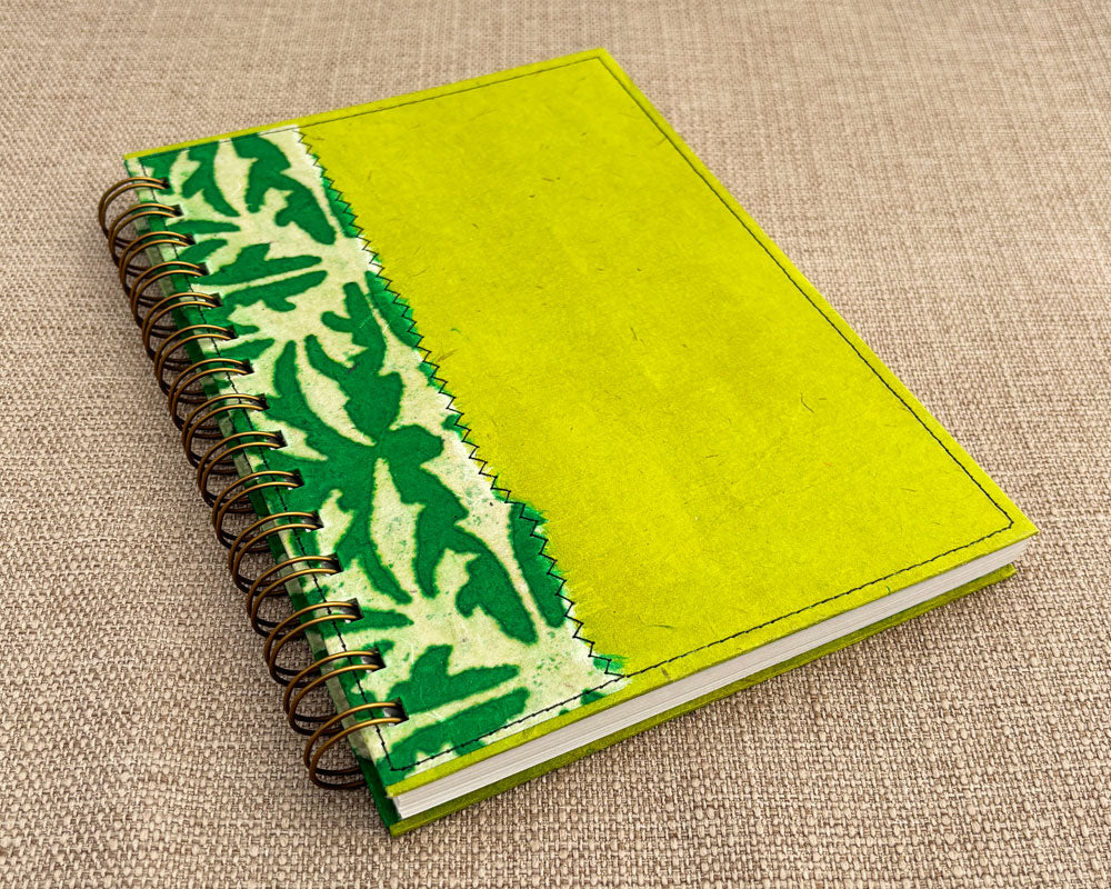 A5 Notebook Green Wax