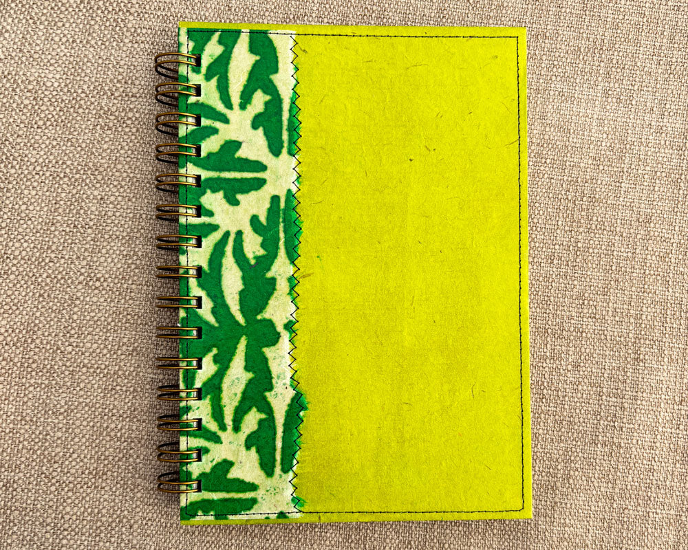 A5 Notebook Green Wax