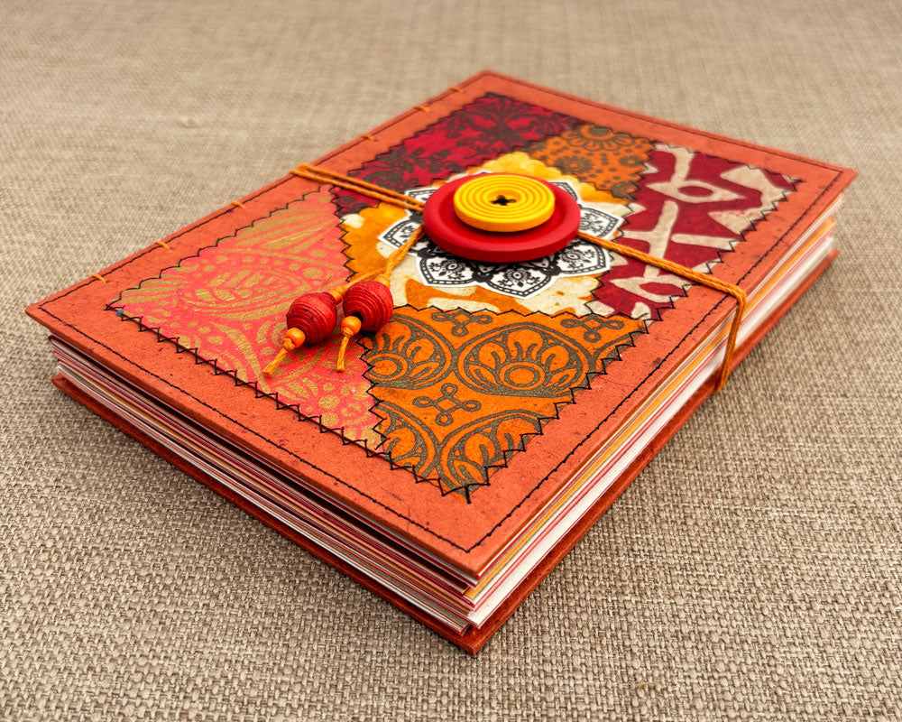 5x7 Keepsake Journal Red Orange