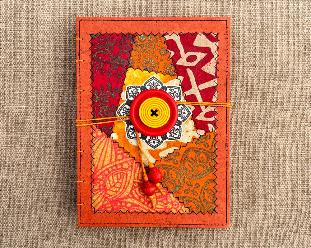 5x7 Keepsake Journal Red Orange